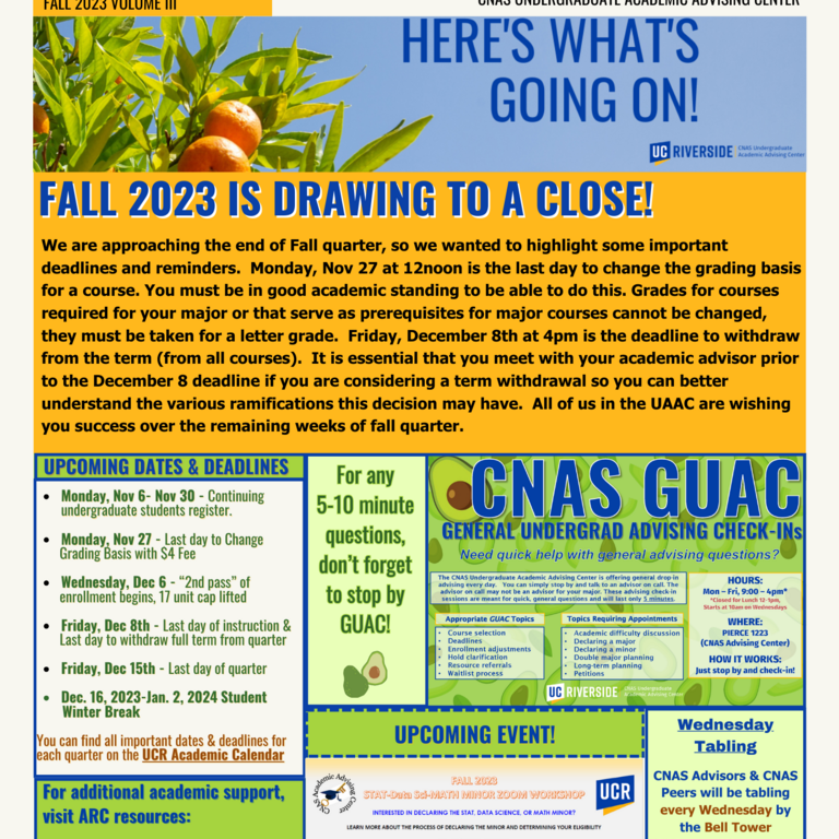 CNAS Undergraduate Academic Advising Center Guiding Your Academic Success CNAS Undergraduate Academic Advising Center Guiding Your Academic Success